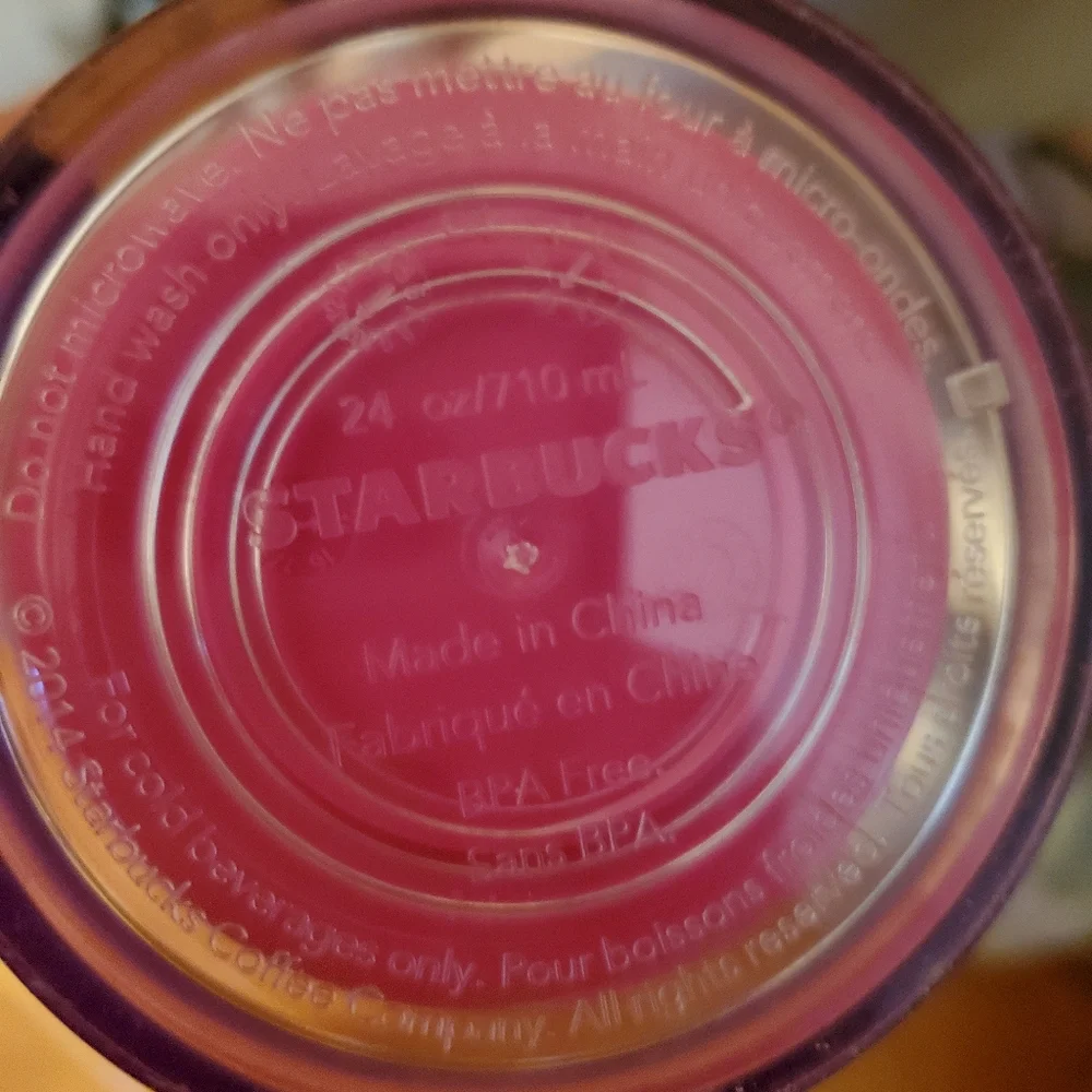 Starbucks Neon Pink Lemon Lid 24oz Venti Tumbler w/ Pink Straw